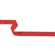 Red Woven Ribbon with Navy and White Stitched Border - 0.625"