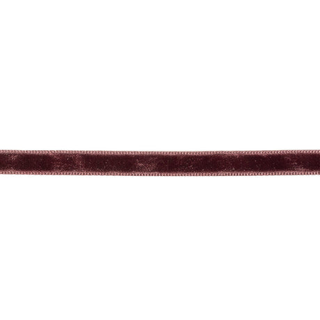 Deepest Purple Single Face Velvet Ribbon - 0.25"