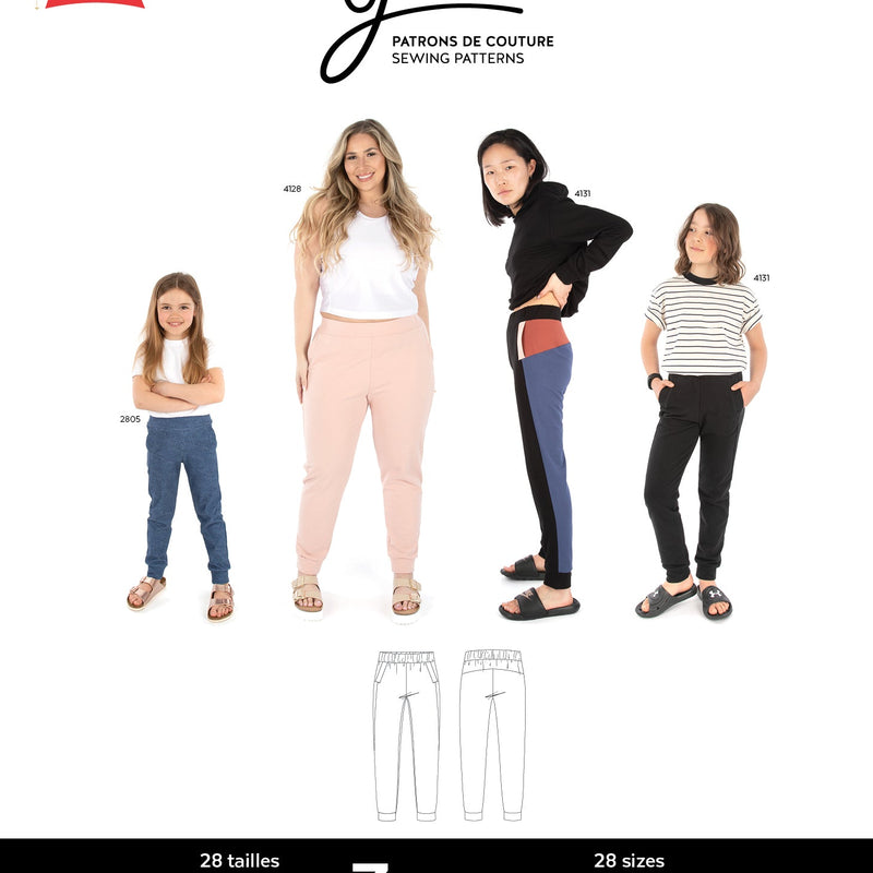 Sewing Pattern Zoom Modern Jogger by Jalie