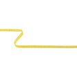 Sunshine Yellow Grosgrain Ribbon with Blanc de Blanc Stitched Flowers - 0.25"