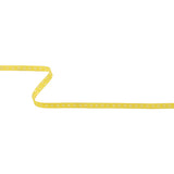 Sunshine Yellow Grosgrain Ribbon with Blanc de Blanc Stitched Flowers - 0.25"
