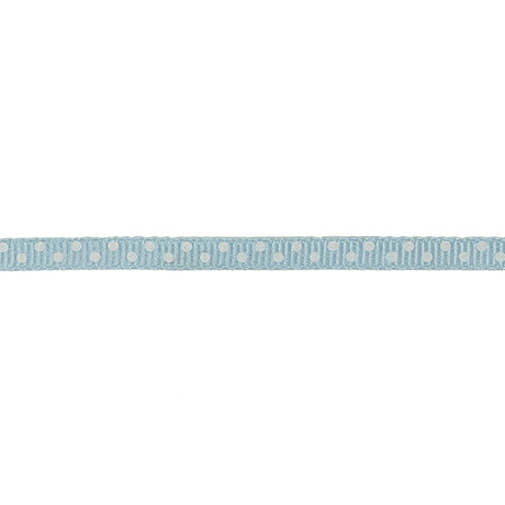 Winter Sky and White Polka Dots Grosgrain Ribbon - 0.25"