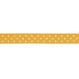 Freesia and White Polka Dots Grosgrain Ribbon - 0.375"