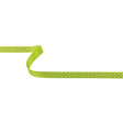 Lime Green and White Polka Dots Grosgrain Ribbon - 0.375"