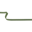 Pesto and White Polka Dots Grosgrain Ribbon - 0.375"