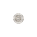 Transparent Striped Dome Shaped Plastic Shank Back Button - 17L/10.5mm