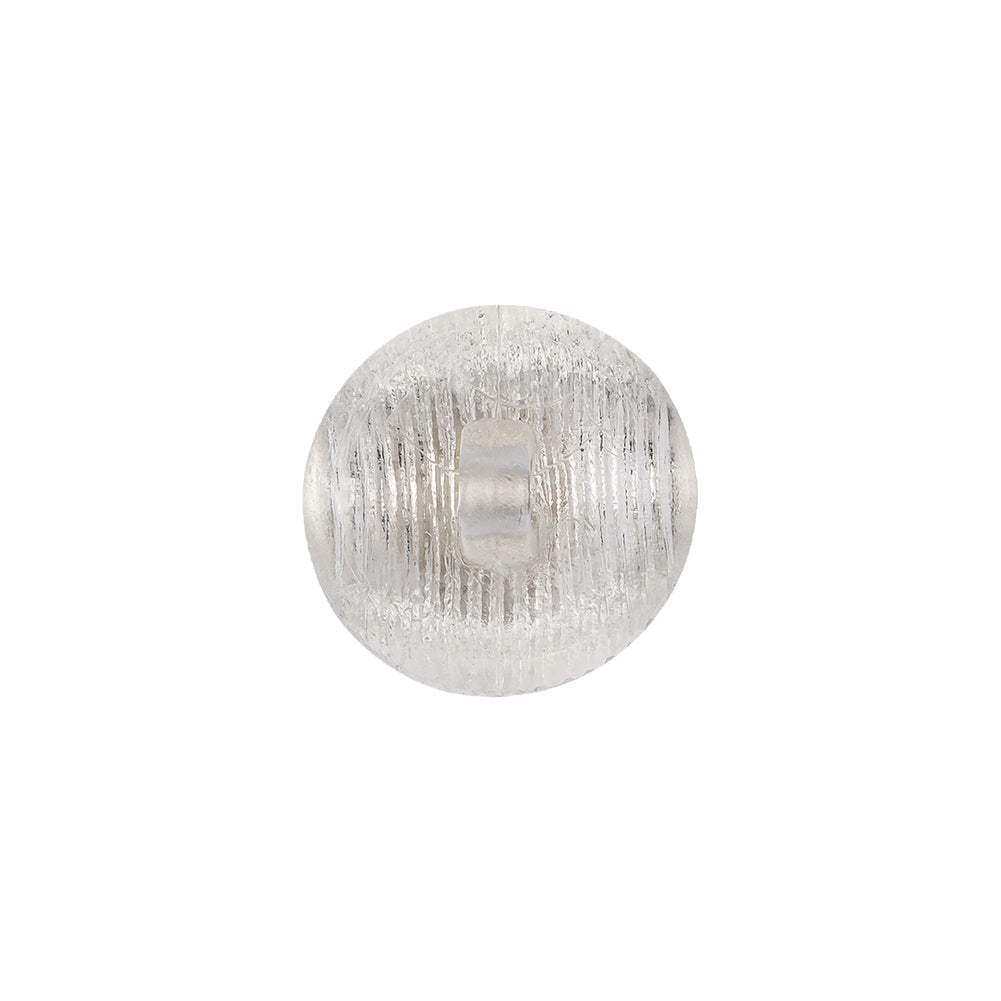 Transparent Striped Dome Shaped Plastic Shank Back Button - 24L/15mm