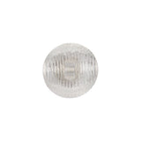 Transparent Striped Dome Shaped Plastic Shank Back Button - 24L/15mm