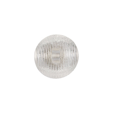 Transparent Striped Dome Shaped Plastic Shank Back Button - 24L/15mm