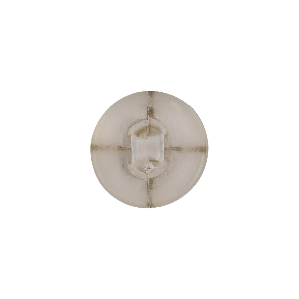 Frosted White and Gold Textured Shank Back Button - 24L/15mm