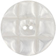 Blanc de Blanc Quilted Iridescent 2-Hole Button - 70L/44.5mm