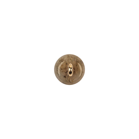 Dune Quartz Abstract Swirl Glass and Metal Shank Back Button - 14L/9mm