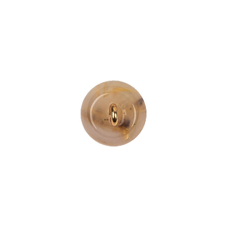 Dune Quartz Abstract Swirl Glass and Metal Shank Back Button - 18L/11.5mm
