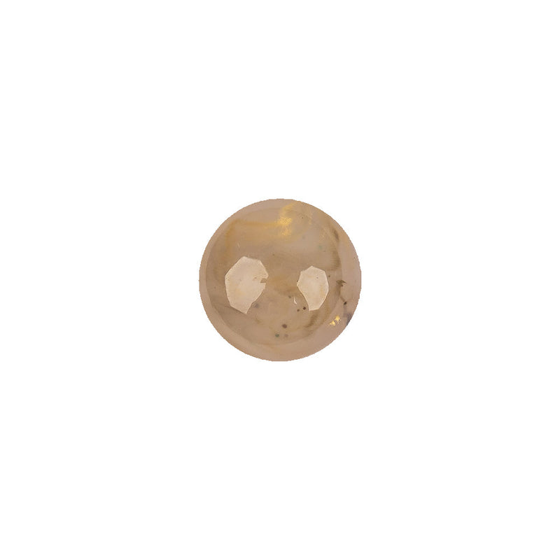 Dune Quartz Abstract Swirl Glass and Metal Shank Back Button - 18L/11.5mm
