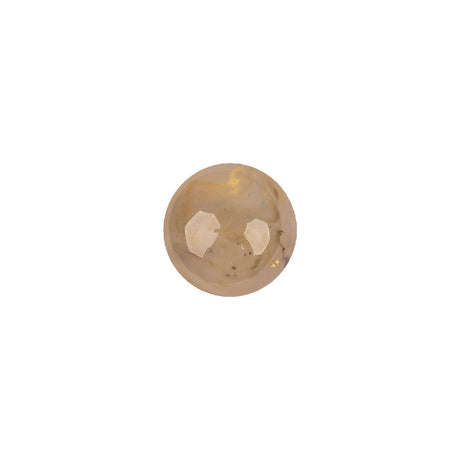 Dune Quartz Abstract Swirl Glass and Metal Shank Back Button - 18L/11.5mm