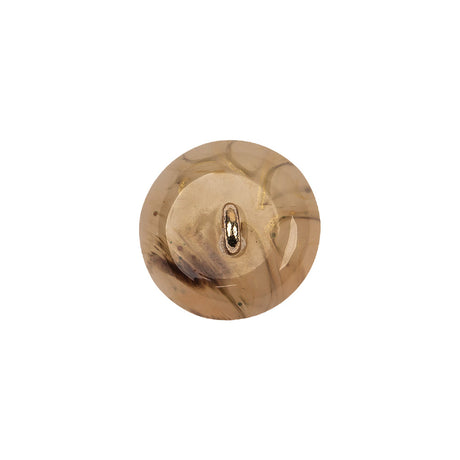 Dune Quartz Abstract Swirl Glass and Metal Shank Back Button - 24L/15mm