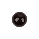 Brown Abstract Swirl Glass and Metal Shank Back Button - 24L/15mm
