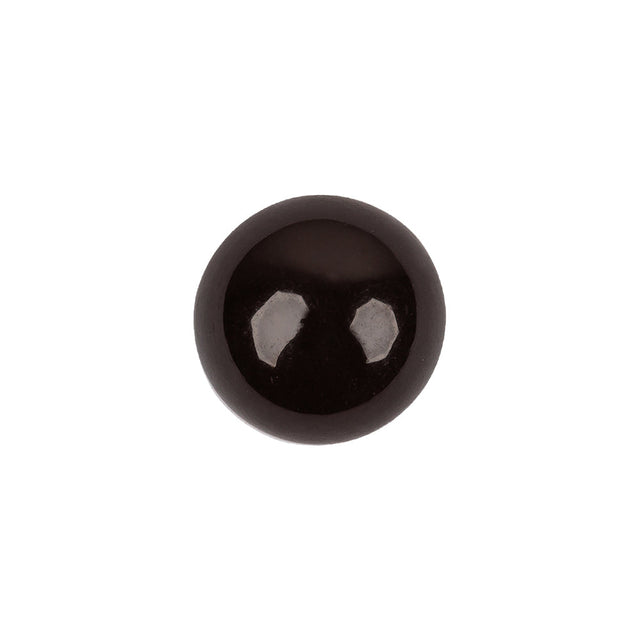 Brown Abstract Swirl Glass and Metal Shank Back Button - 24L/15mm