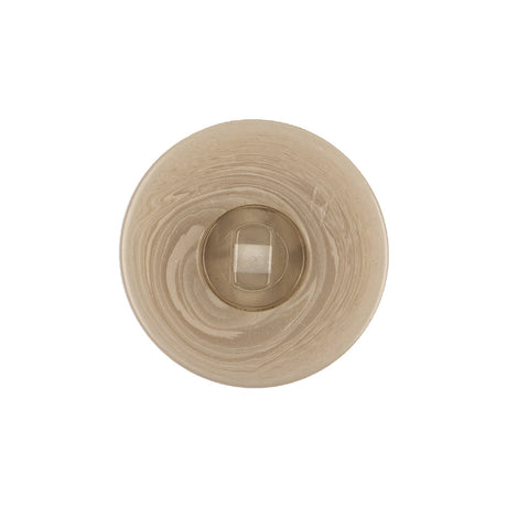 Overcast and Cannoli Cream Swirl Dome Shaped Plastic Shank Back Button - 36L/23mm