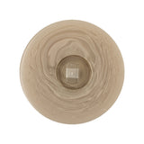 Overcast and Cannoli Cream Swirl Dome Shaped Plastic Shank Back Button - 44L/28mm