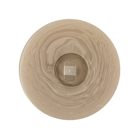 Overcast and Cannoli Cream Swirl Dome Shaped Plastic Shank Back Button - 44L/28mm