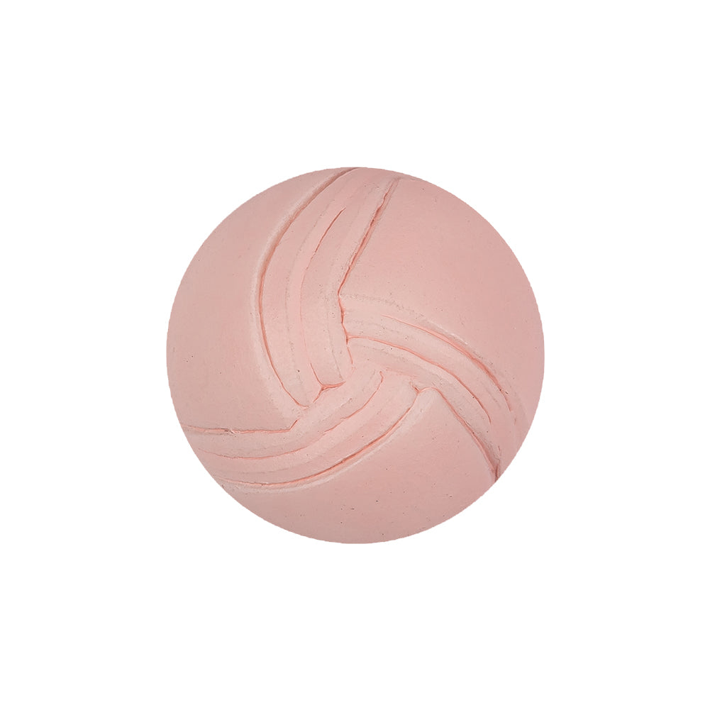 Italian Rose Quartz Abstract Dome Shaped Shank Back Button - 36L/23mm