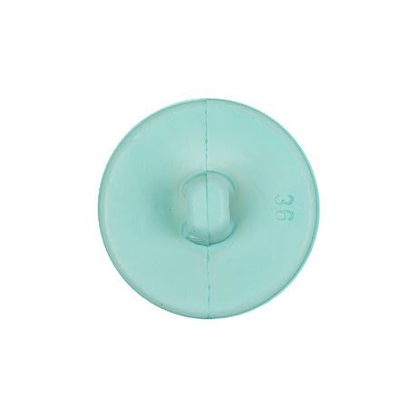 Italian Pale Turquoise Abstract Dome Shaped Shank Back Button - 36L/23mm