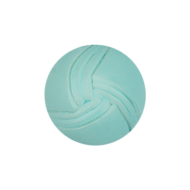Italian Pale Turquoise Abstract Dome Shaped Shank Back Button - 36L/23mm