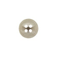Italian Light Gray and White Striated 4-Hole Plastic Button - 20L/12.5mm