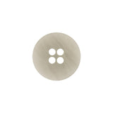Italian Light Gray and White Striated 4-Hole Plastic Button - 28L/18mm
