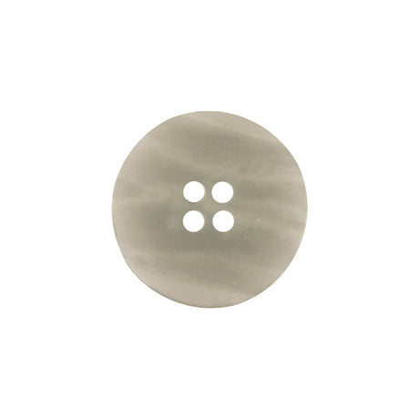 Italian Light Gray and White Striated 4-Hole Plastic Button - 32L/20mm