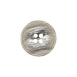 Italian Light Gray and White Striated 4-Hole Plastic Button - 32L/20mm