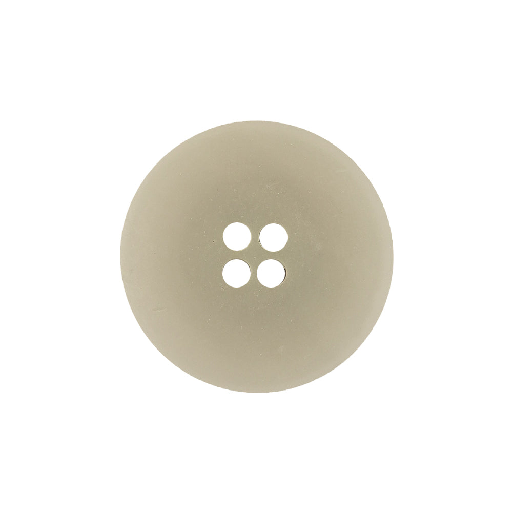 Italian Light Gray and White Striated 4-Hole Plastic Button - 36L/23mm