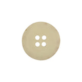 Cloud Cream, Brown and Orange Speckled 4-Hole Textured Button - 32L/20mm
