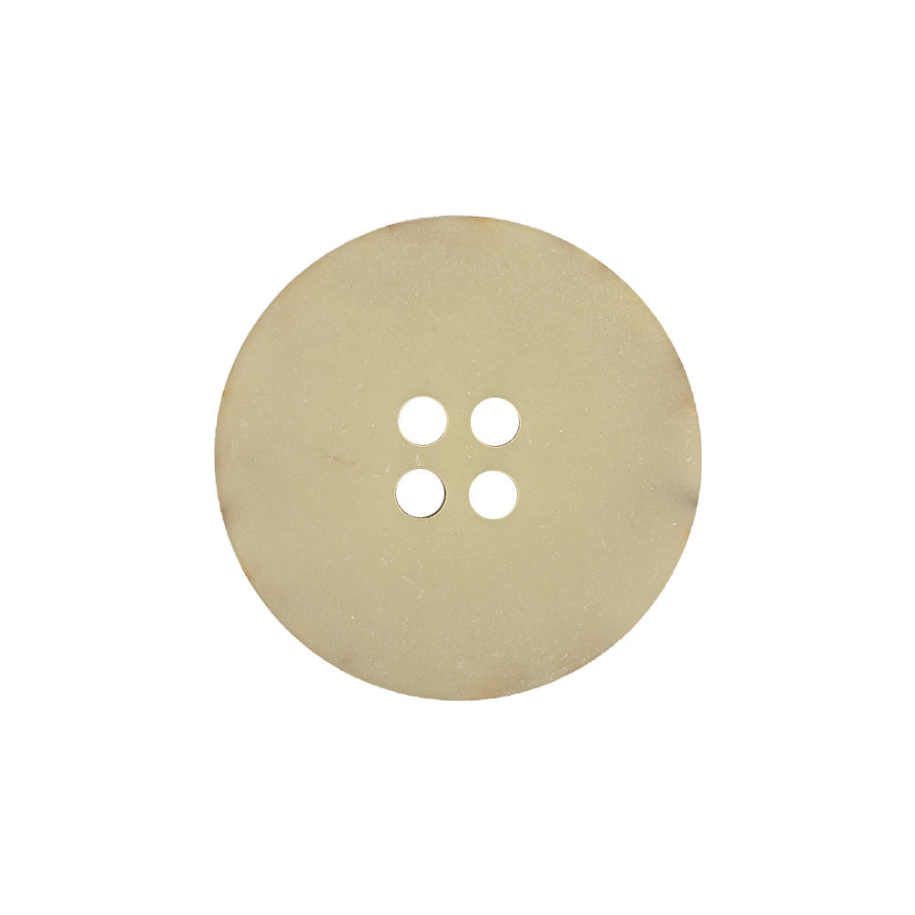 Cloud Cream, Brown and Orange Speckled 4-Hole Textured Button - 36L/23mm