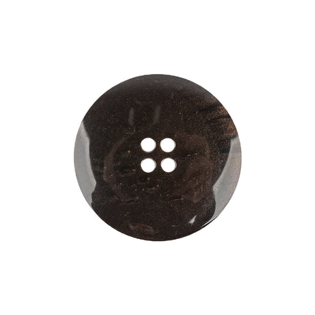 Beige and Brownie Iridescent 4-Hole Plastic Dish Button - 36L/23mm