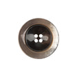 Beige and Brownie Iridescent 4-Hole Plastic Dish Button - 36L/23mm
