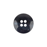 Navy and Black Iridescent Swirls 4-Hole Plastic Saucer Button - 28L/18mm