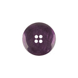 Purple Iridescent and Matte Shallow Plate 4-Hole Plastic Button - 28L/18mm