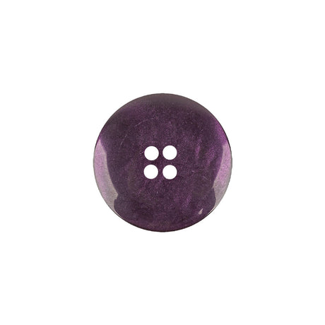 Purple Iridescent and Matte Shallow Plate 4-Hole Plastic Button - 28L/18mm