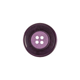 Purple Iridescent and Matte Shallow Plate 4-Hole Plastic Button - 28L/18mm