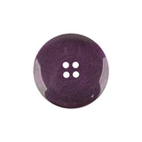 Purple Iridescent and Matte Shallow Plate 4-Hole Plastic Button - 36L/23mm
