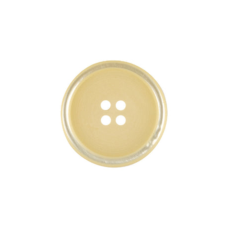 Chardonnay Shiny and Matte Shallow Plate 4-Hole Plastic Button - 32L/20mm