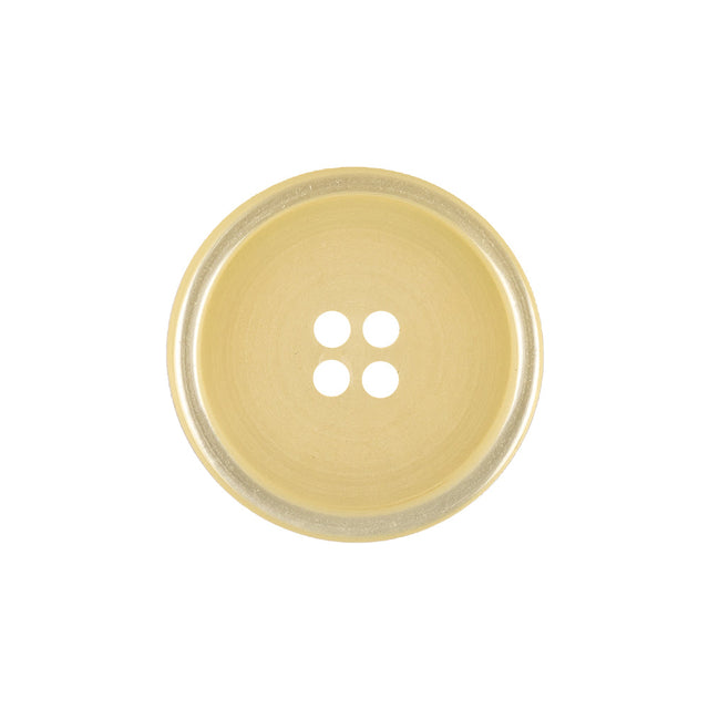 Chardonnay Shiny and Matte Shallow Plate 4-Hole Plastic Button - 36L/23mm