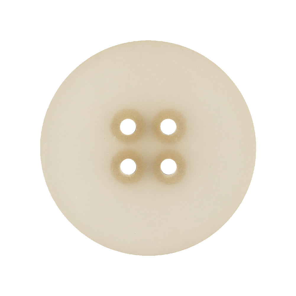 Frosted Matte and Antique Gold Edged 4-Hole Glass-like Button - 44L/28mm
