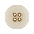 Frosted Matte and Antique Gold Edged 4-Hole Glass-like Button - 44L/28mm