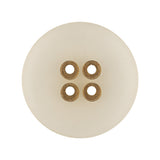 Frosted Matte and Antique Gold Edged 4-Hole Glass-like Button - 44L/28mm