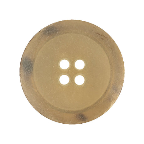 Desert Dirt and Brown Abstract 4-Hole Shallow Plate Plastic Button - 44L/28mm