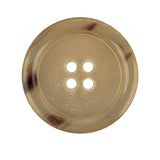 Desert Dirt and Brown Abstract 4-Hole Shallow Plate Plastic Button - 44L/28mm