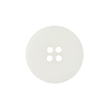 Matte White Shallow Plate 4-Hole Plastic Button - 36L/23mm